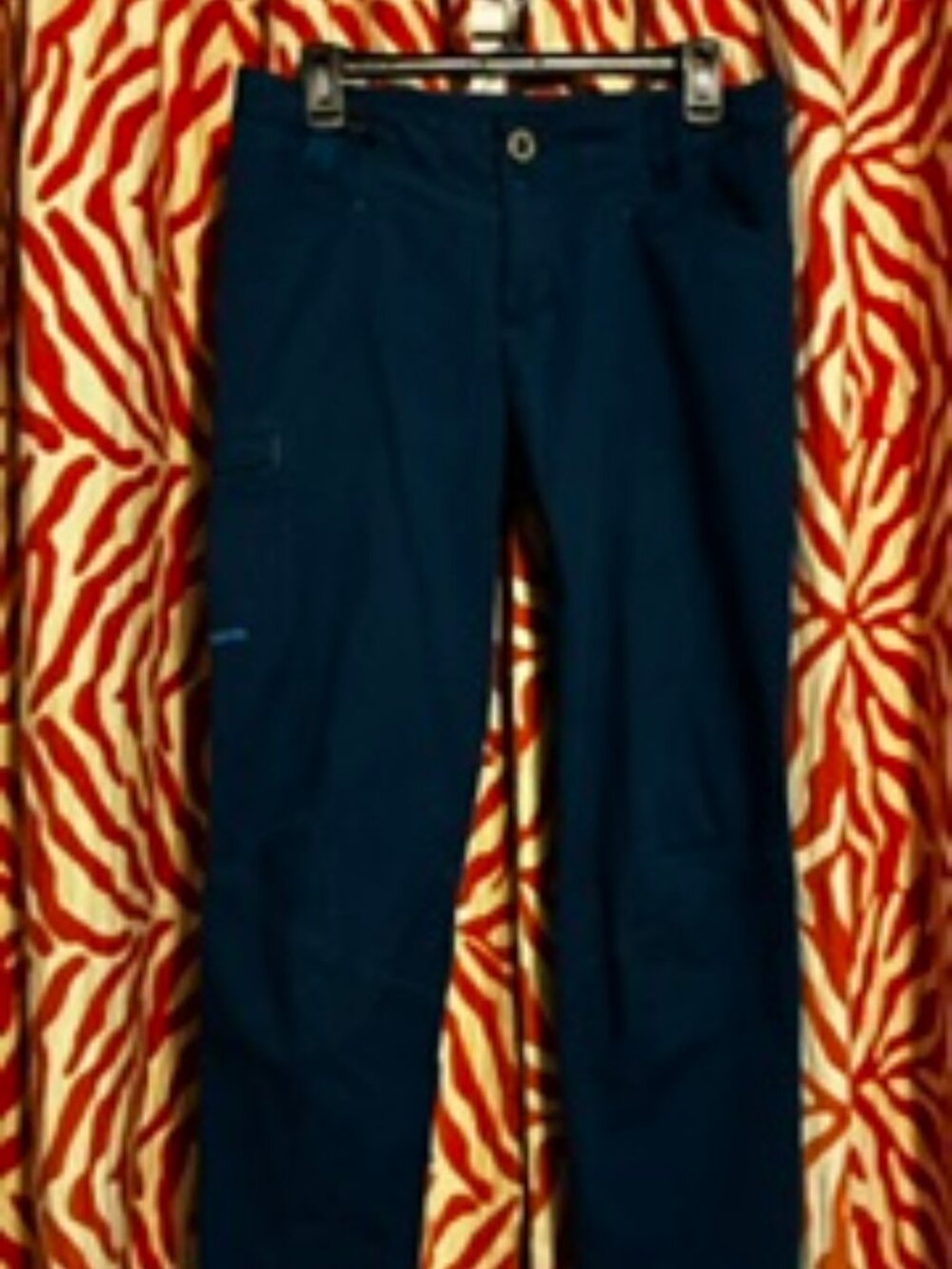 Patagonia Women's Pants, Straight leg, Stretchy, Organic Cotton, Blue, Size 6